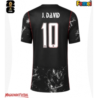 Canada Jonathan David #10 Echipament de Fotbal Replică Mondial 2026 Femei Deplasare